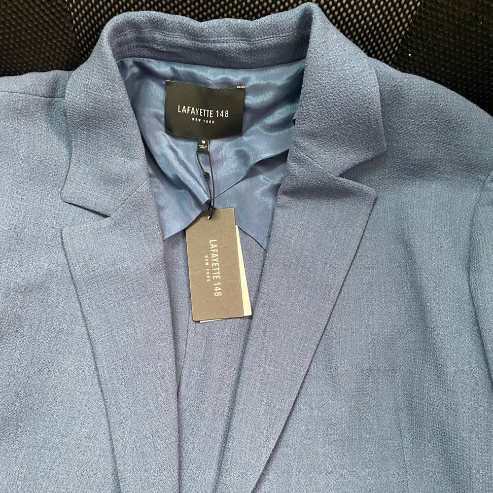 Lafayette cornflower blue blazer, size 18